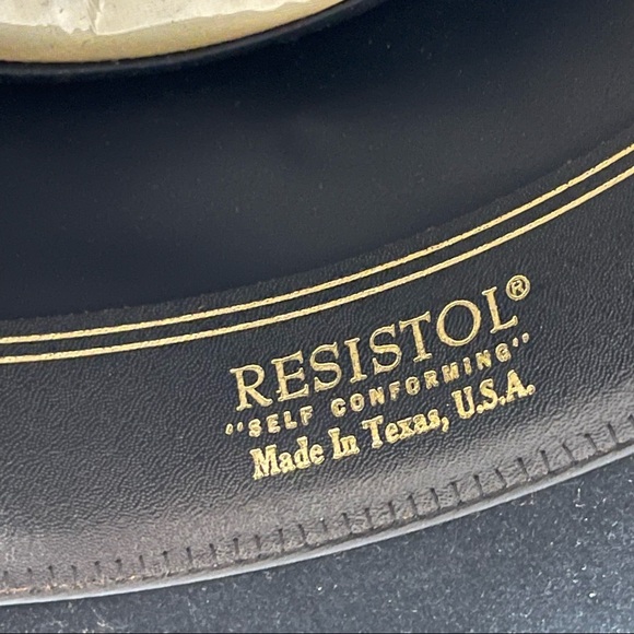 RESISTOL The Dealer Self Conforming Beaver Western Cowboy Hat 6 3/4 Mens/Womens - Picture 8 of 11